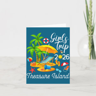 Treasure island florida summer tropical girls trip card
