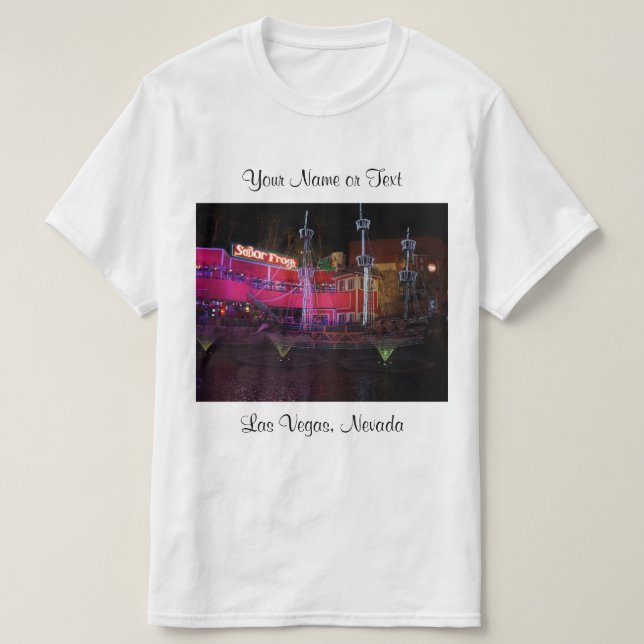 Treasure Island Pirate Ship #2 T-shirt (Design Front)