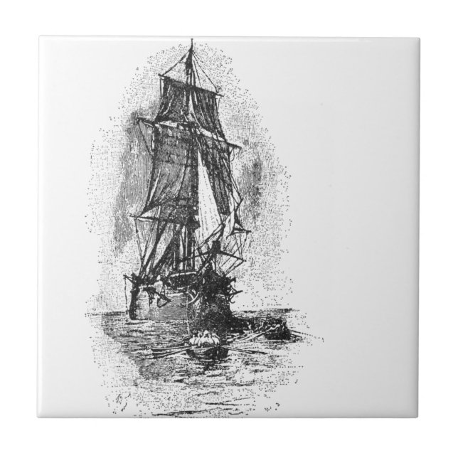 Treasure Island Pirate Ship Tile (Front)