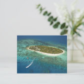 Treasure Island Resort and boat, Fiji Postcard (Standing Front)