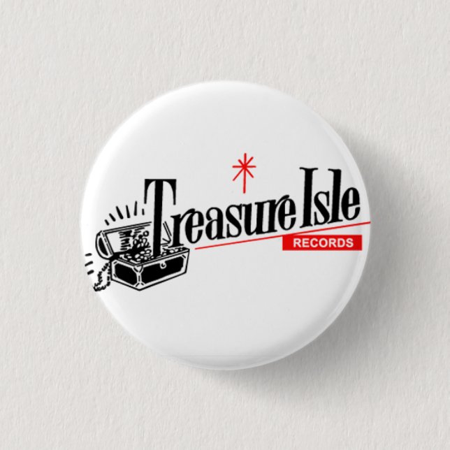 treasure isle 3 cm round badge (Front)