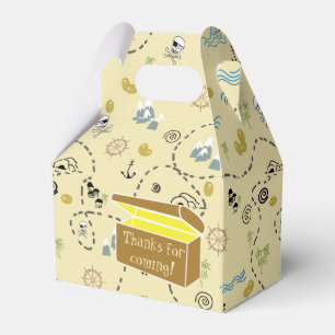 Treasure Map and Chest Thanks for Coming Favour Box