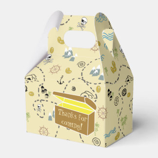 Treasure Map and Chest Thanks for Coming  Favour Box