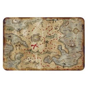 Treasure Map Magnet