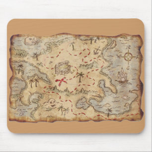 Treasure Map Mouse Pad