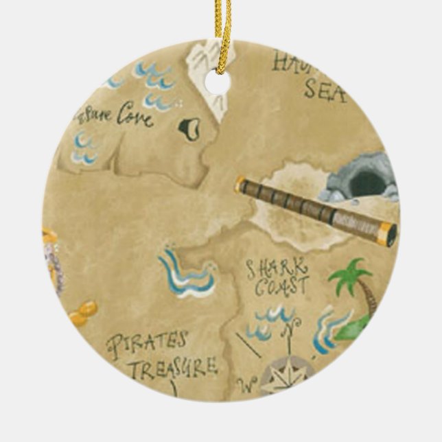 Treasure Map Ornament (Front)