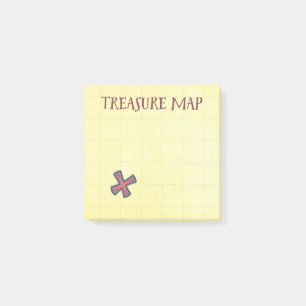 Treasure Map Pirate Booty Post-it Notes