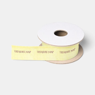 Treasure Map Pirate Party Satin Ribbon