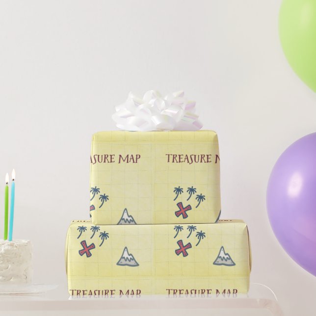 Treasure Map Pirate Party Wrapping Paper (Party Gifts)