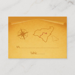 Treasure Map Place Card