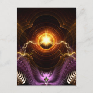 Treasure Of Night Fractal Art Postcard