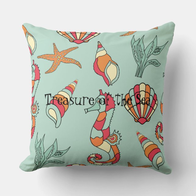 Treasure of the Sea Cushion (Front)