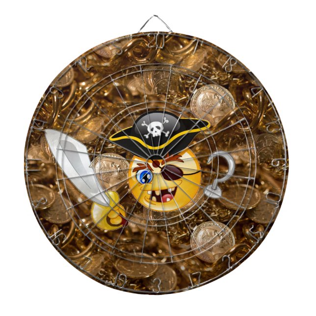 treasure pirate emoji dartboard (Front)
