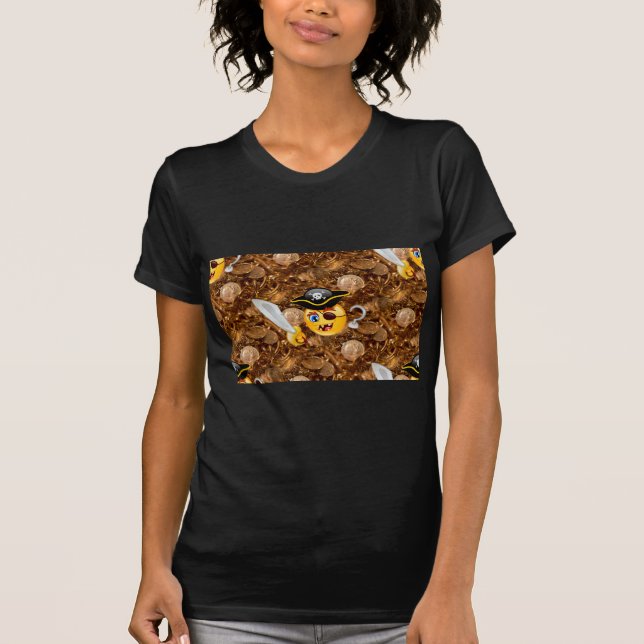 treasure pirate emoji T-Shirt (Front)
