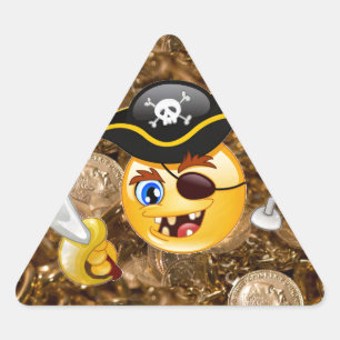 treasure pirate emoji triangle sticker