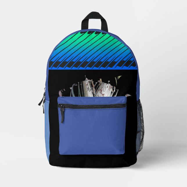 Treasure  printed backpack (Front)