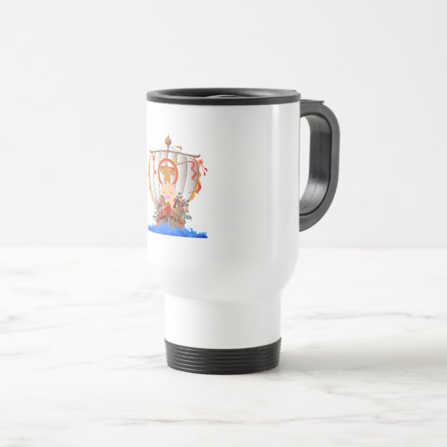 Treasure ship travel mug (Front Right)
