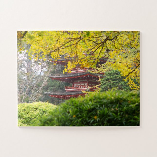 Treasure Tower Pagoda, San Francisco 30-pc Jigsaw Puzzle (Horizontal)