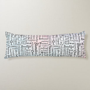 Treasured Christian Words of Affirmation Body Cushion