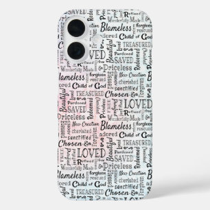 Treasured Christian Words of Affirmation iPhone 16 Case