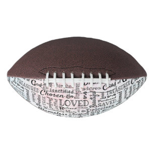 Treasured Christian Words of Affirmation Football