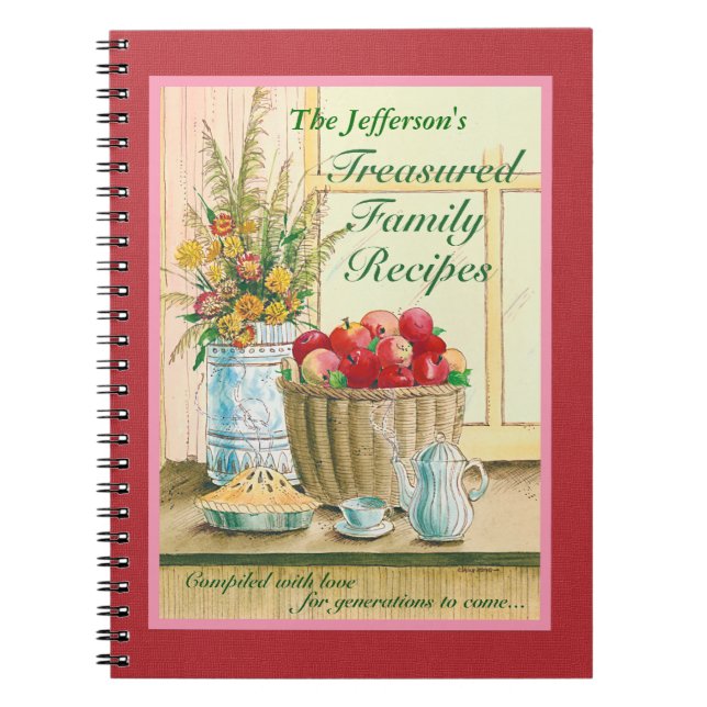 Treasured Family Recipes Journal (Front)