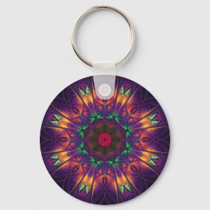 Treasured Lore Mandala   Key Ring