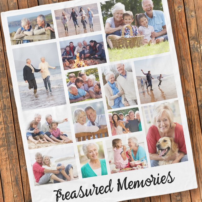 Treasured Memories 15 Photo Fleece Blanket (Creator Uploaded)