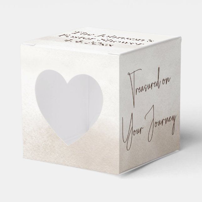 "Treasured on you Journey" Boho Foster Care Shower Favour Box (Front Side)