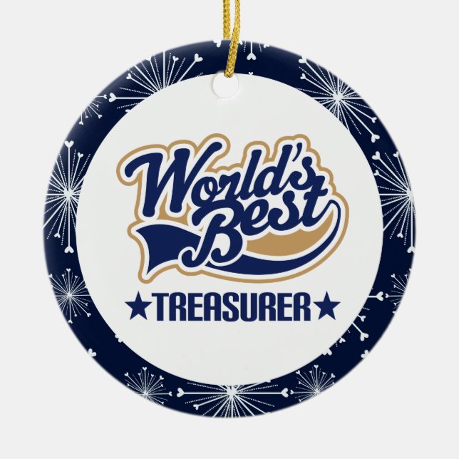 Treasurer Gift Ornament (Front)