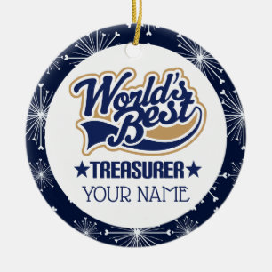 Treasurer Personalised Gift Ornament
