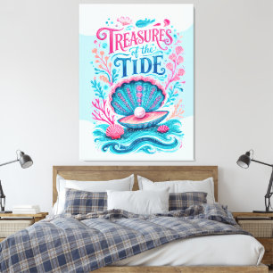 Treasures of the Tide Canvas Print