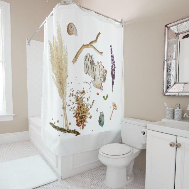 Treasures Shower Curtain (In Situ)