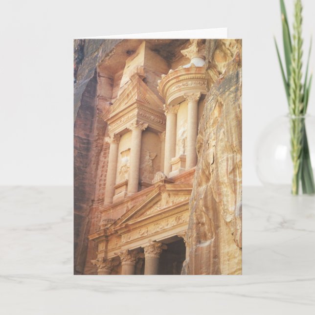 Treasury Building in Petra Card (Front)