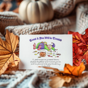 Treat and be Treated Inspirational Postcard