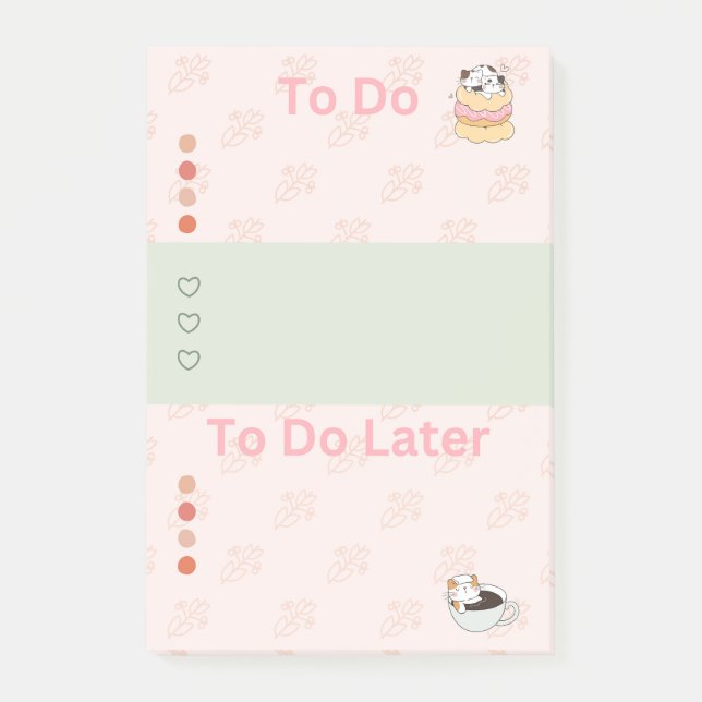   Treat Cats Post-it Notes (Front)