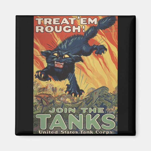 Treat Em Rough-1918 Magnet (Front)