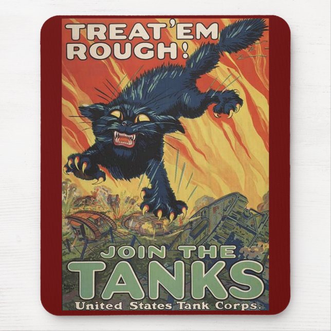 Treat Em Rough-1918 Mouse Pad (Front)