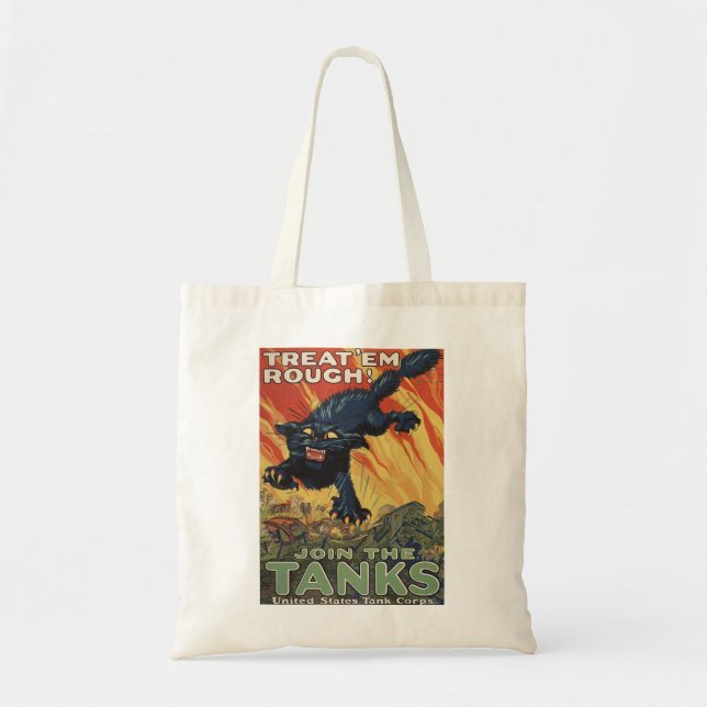 Treat Em Rough-1918 Tote Bag (Front)