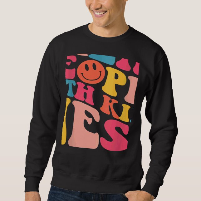 Treat People With Kindness TPWK Trendy Preppy On B Sweatshirt (Front)