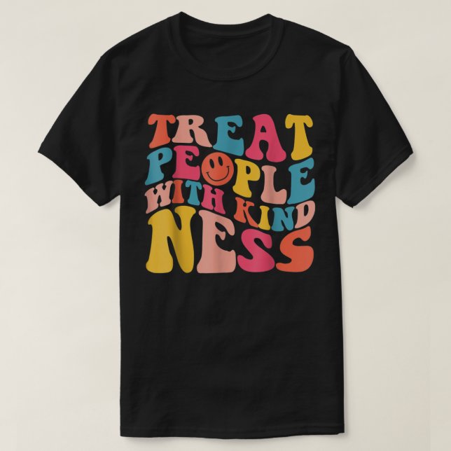 Treat People With Kindness TPWK Trendy Preppy T-Shirt (Design Front)