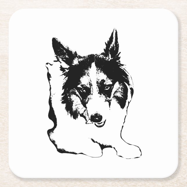 Treat Time Spark Square Paper Coaster (Front)