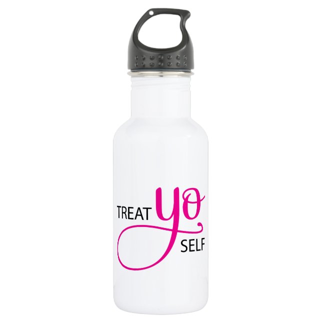 Treat Yo Self Pink 532 Ml Water Bottle (Front)