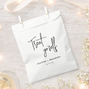 Treat Yo Self Wedding Candy Favour Bags