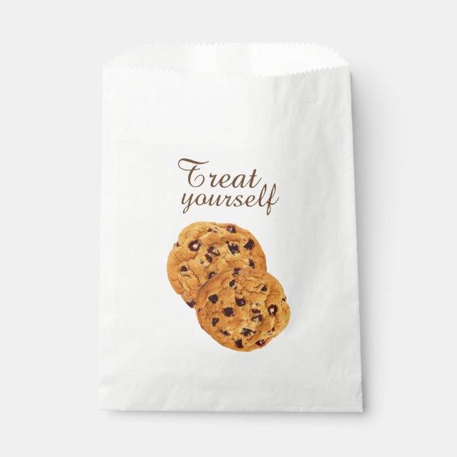 Treat Yourself Chocolate Chip Cookies  Favour Bags (Front)