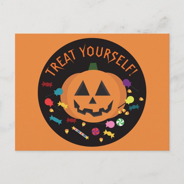Treat Yourself! Postcard (Front)