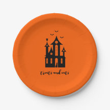 Treats And Eats Halloween Haunted House Orange