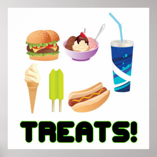 Treats Green Poster