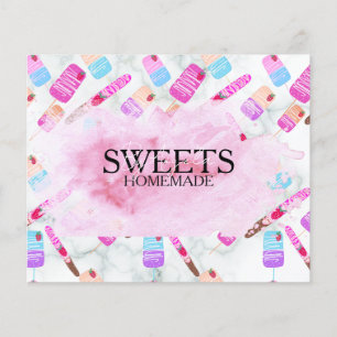 Treats Pretzels Baker Bakery Treats Pink Flyer