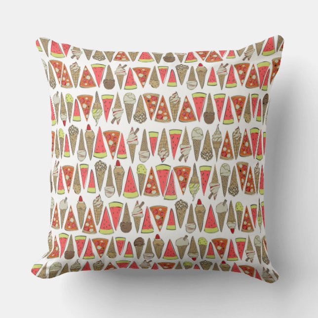 treats white cushion (Front)